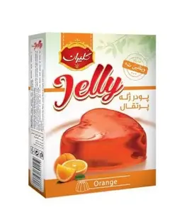 پودر ژله پرتقال جعبه مقوایی 100 گرمی گلیران
