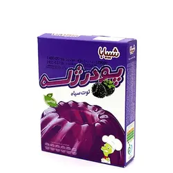 پودر ژله توت سیاه پاکتی 100 گرمی شیبابا