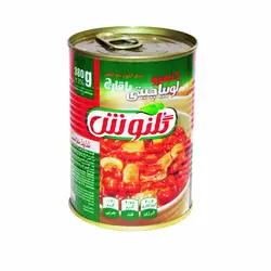 کنسرو لوبیا چیتی با قارچ گلنوش - 380 گرم