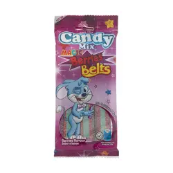 پاستیل نواری توت ترش کندی میکس - 85 گرم
