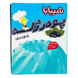 پودر ژله بلوبری شیبابا مقدار 100 گرم