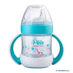 لیوان آموزشی کودک سری سیلیکونی مناسب 6-18ماه پینو بیبی (150 میل)