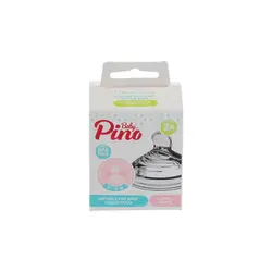 سر شیشه شیر پینوبیبی pinobaby مدل medium بسته دو عددی 6 تا 18 ماه