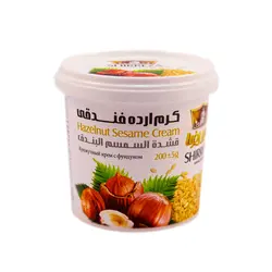 کرم ارده فندقی شیررضا مقدار ۱۸۵ گرم