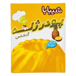 پودر ژله آناناس شیبابا مقدار 100 گرم
