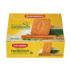 بیسکویت فرخنده با طعم هل و تزیین کنجد - 700 گرم