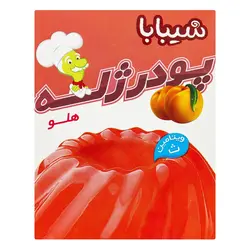 پودر ژله هلو شیبابا مقدار 100  گرم