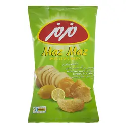 چیپس برگه سیب زمینی مزمز با طعم لیمویی - 60 گرم
