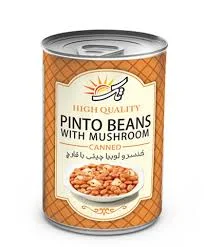 کنسرو لوبیا چیتی با قارچ تک ۴۰۰ گرم