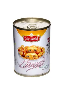 کنسرو لوبیا چیتی با قارچ شاهسوند ۳۷۰ گرمی