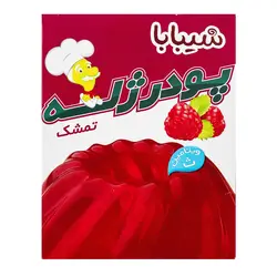 پودر ژله تمشک شیبابا مقدار 100 گرم