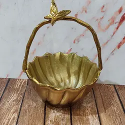 آجیل خوری ایوان پروانه الومینیومی طلایی فورتیک