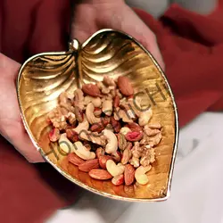 آجیل خوری و میوه خوری برگ گود کوچک طلایی