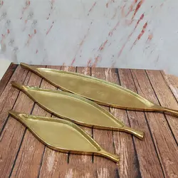 ظرف پذیرایی طرح دیس ماهی 3 سایز نقره ای الومینیومی