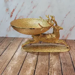 آجیل خوری گوزن چکشی  نشسته طلایی