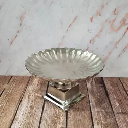 شیرینی خوری فریمی کوچک نقره ای