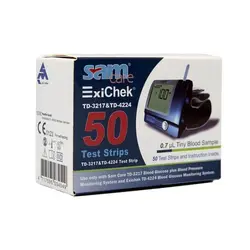 نوار تست قند خون اگزی چک ExiChek بسته ۵۰عددی