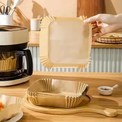 کاغذ نسوز یکبار مصرف مربعی Air Fryer مخصوص سرخ کن بسته 50 عددی - دهشیخ سنتر