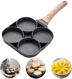 ماهیتابه نچسب گرانیتی 4 تکه CHU GONG FU تابه کرپ چهار قسمتی - دهشیخ سنتر