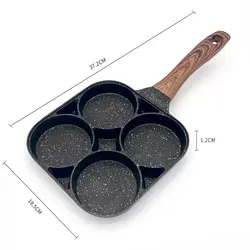 ماهیتابه نچسب گرانیتی 4 تکه CHU GONG FU تابه کرپ چهار قسمتی - دهشیخ سنتر