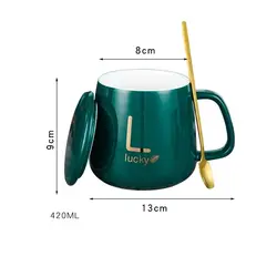 ماگ حرارتی سرامیکی در دار هیتر دار با صفحه گرم کننده برقی مدل 1314 رنگ سبز و صورتی و سفید و قرمز Lucky - دهشیخ سنتر