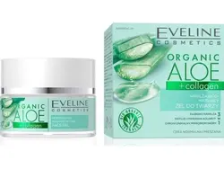 ژل مرطوب کننده پوست آلورا اولاین حاوی آنتی اکسیدان حجم 50 میل Moisturizing matting face gel for normal and combined skin Eveline 5903416027928