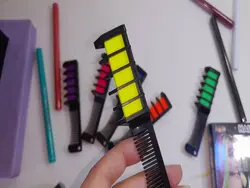 خرید، قیمت و مشخصات پک 6 تایی گچ مو رنگی فانتزی شانه دار با بهترین قیمت و بهترین کیفیت