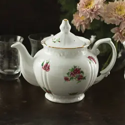 قوری چهار ترک بزرگ بیدگل مینیاتور ، تکی درجه: عالی - نمایندگی چینی زرین ایران - کمال بینا