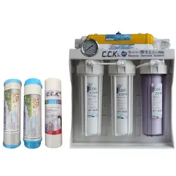 دستگاه تصفیه کننده آب خانگی 6 مرحله سی سی کا مدل Korea-edition3600 به همراه فیلتر تصفیه آب کد 3s مجموعه سه عددی - جوی مارکت