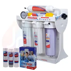 دستگاه تصفیه آب 6 مرحله ای پرو مکس مدل PM-60-P به همراه فیلتر 3 عددی پرومکس کد PM-Box3