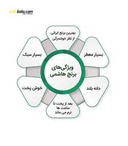 برنج هاشمی معطر درجه یک شمال - 20 کیلوگرم