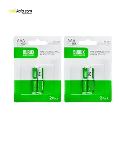 باتری نیم قلمی قابل شارژ بروکس مدل NI-MH دو بسته 2 عددی