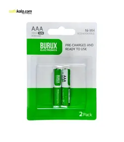 باتری نیم قلمی قابل شارژ بروکس مدل NI-MH دو بسته 2 عددی