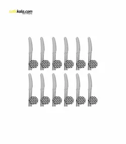 چاقو یکبار مصرف مدل خال خالی بسته 12 عددی