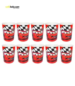 ظرف پاپ کورن مدل ماشین بسته 10 عددی