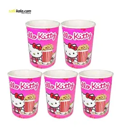 ظرف پاپ کورن مدل کیتی بسته 5 عددی کد R73450