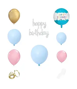 بادکنک مدل کروم و پولک دار کد 0103 کد 083 مجموعه 83 عددی