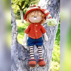 عروسک بافتنی پسر آرتین &bull; کُلکُ مُلک