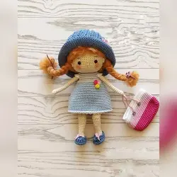 عروسک بافتنی دخترسالی &bull; کُلکُ مُلک