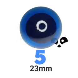 چشم عروسک شیشه ای ۵ (۲۳میلیمتر) (۲۰۰عددی)