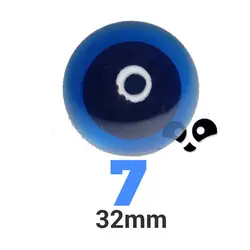 چشم عروسک شیشه ای ۷ (۳۲میلیمتر) (20عددی)