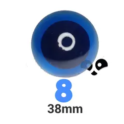 چشم عروسک شیشه ای ۸ (۳۸میلیمتر) (۲۰عددی)