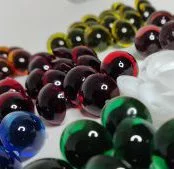 چشم عروسک شیشه ای ۳ (۱۷میلیمتر) (۲۰عددی)