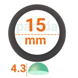 چشم عروسک گرد ۵ (۱۵ میلیمتر) (۱۰۰۰ عددی)