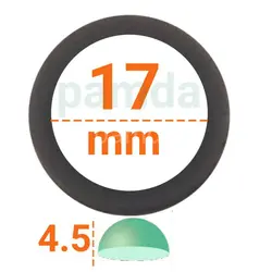 چشم عروسک گرد ۶ (۱۷ میلیمتر)  (۱۰۰۰ عددی)