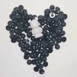 چشم عروسک گرد ۳ (۱۰ میلیمتر) (۲۰۰۰ عددی)