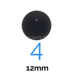 چشم عروسک گرد ۴ (۱۲ میلیمتر)  (۱۰۰۰ عددی)