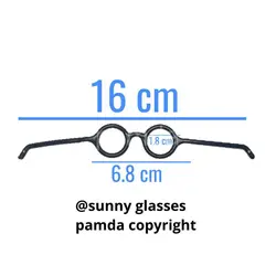 عینک عروسک گرد کوچک ۱۶سانت (۲۰۰ عددی)