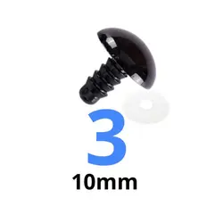 چشم عروسک پیچی ۳ (۱۰میلیمتر) (۵۰۰ عددی)