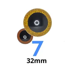 چشم عروسک لیزری ۷ (۳۲میلیمتر) (۱۰۰عددی)